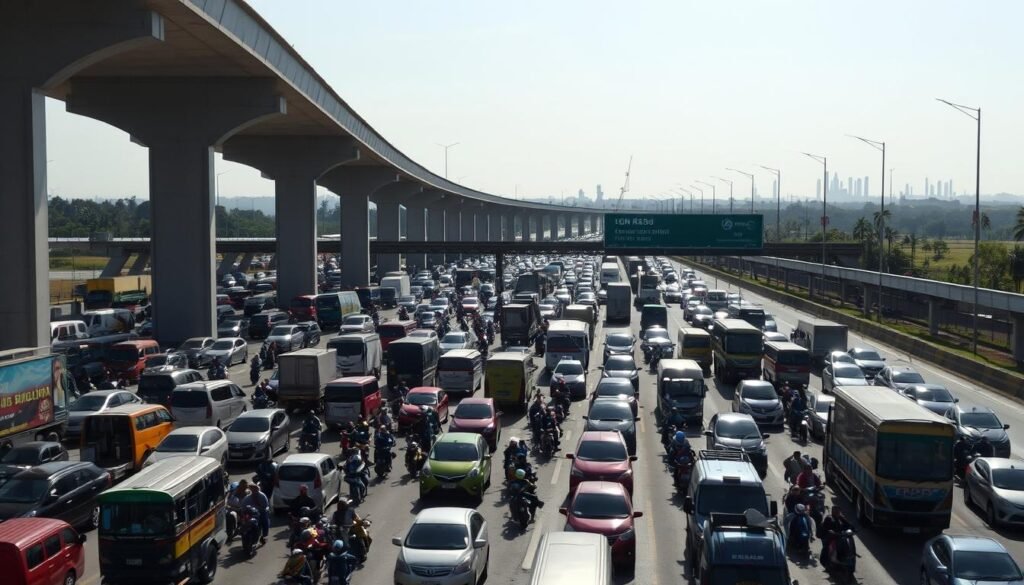 Kemacetan di Tol Cikampek
