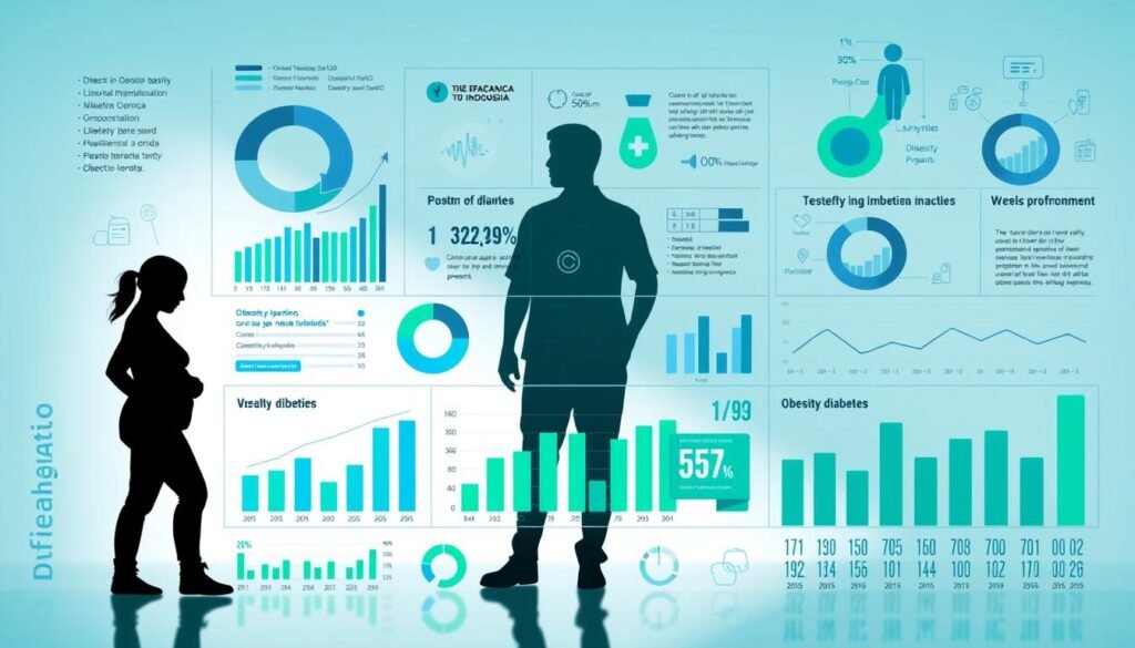statistik obesitas dan diabetes di Indonesia